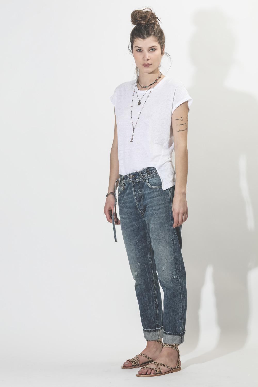 Sharing Collier Court TIBETAN Sur Cordon Beige - Labradorite  