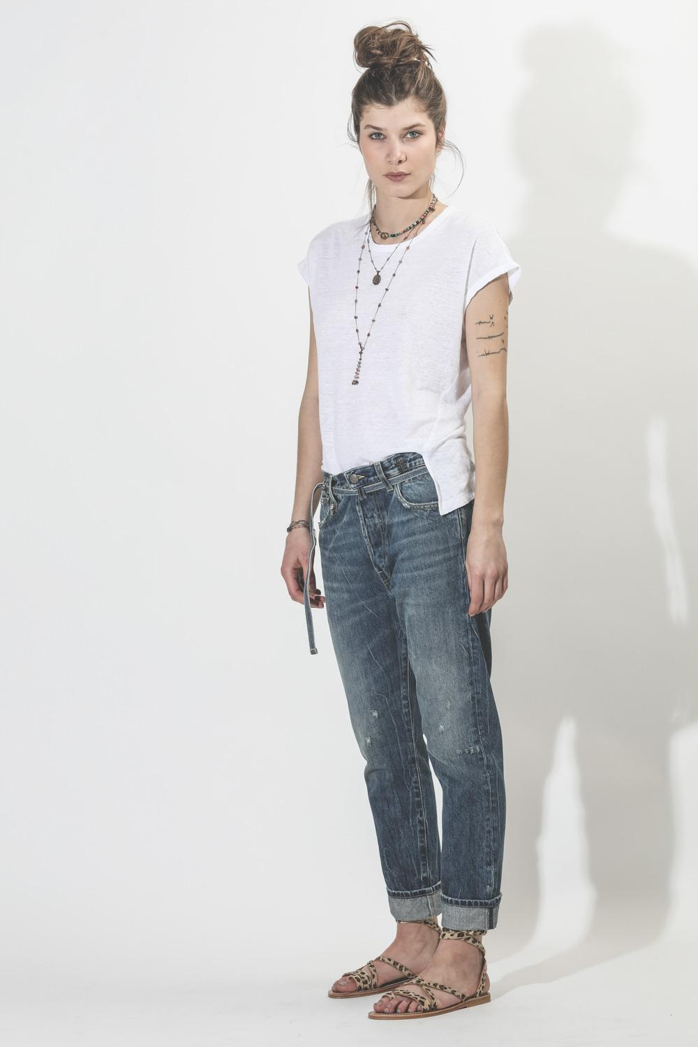 Sharing Collier Court TIBETAN Sur Cordon Beige - Labradorite  