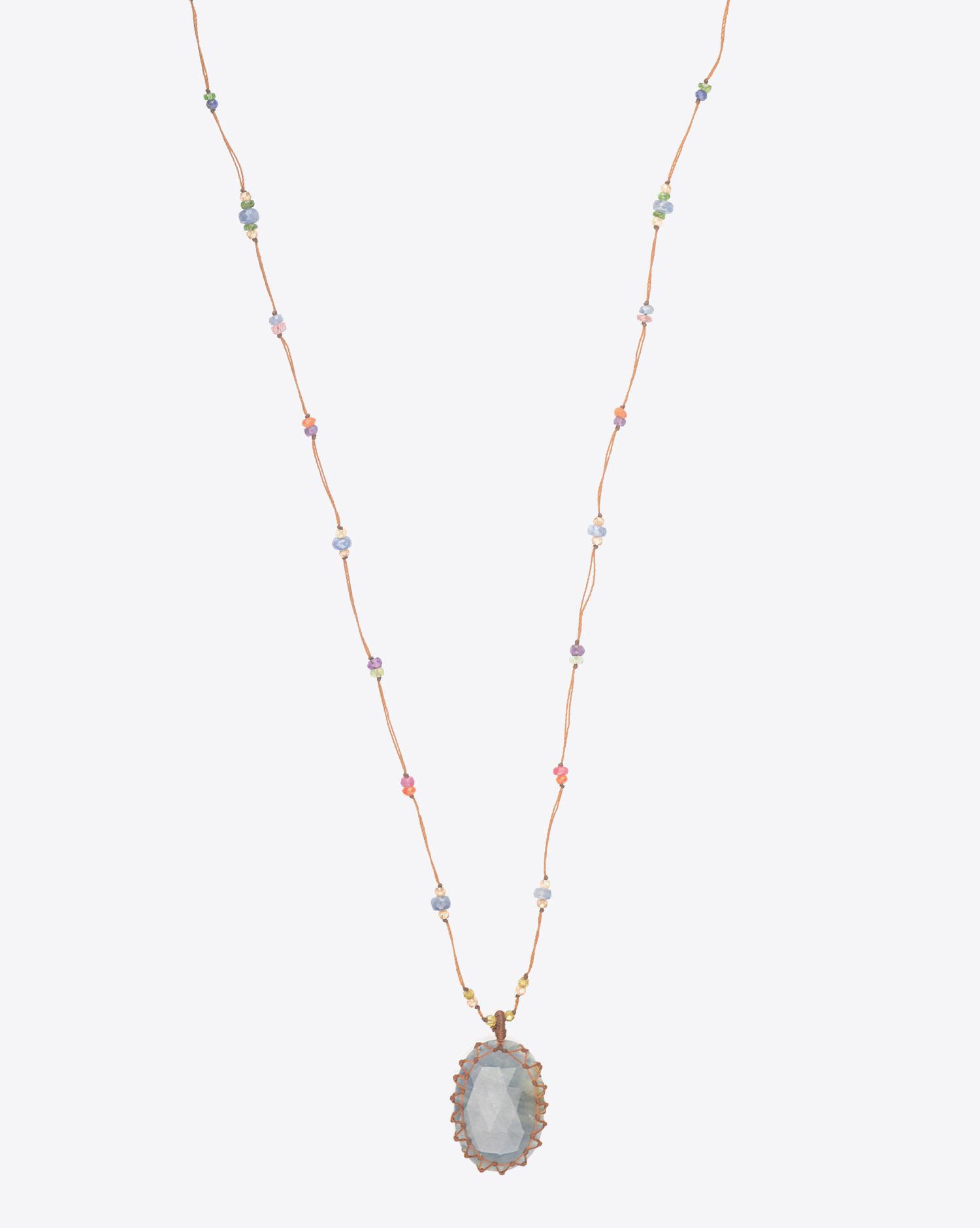 Sharing Collier Long TIBETAN - Corundum  