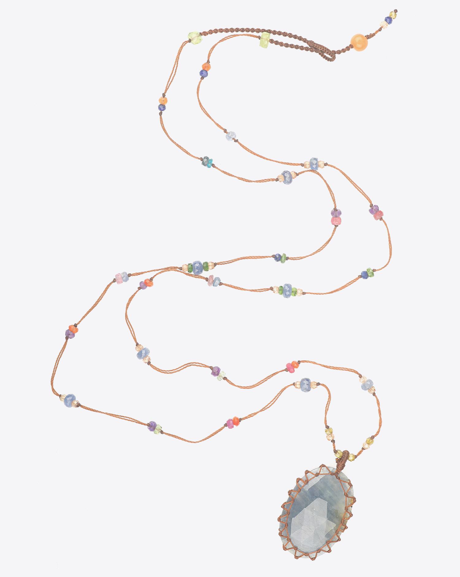 Sharing Collier Long TIBETAN - Corundum  