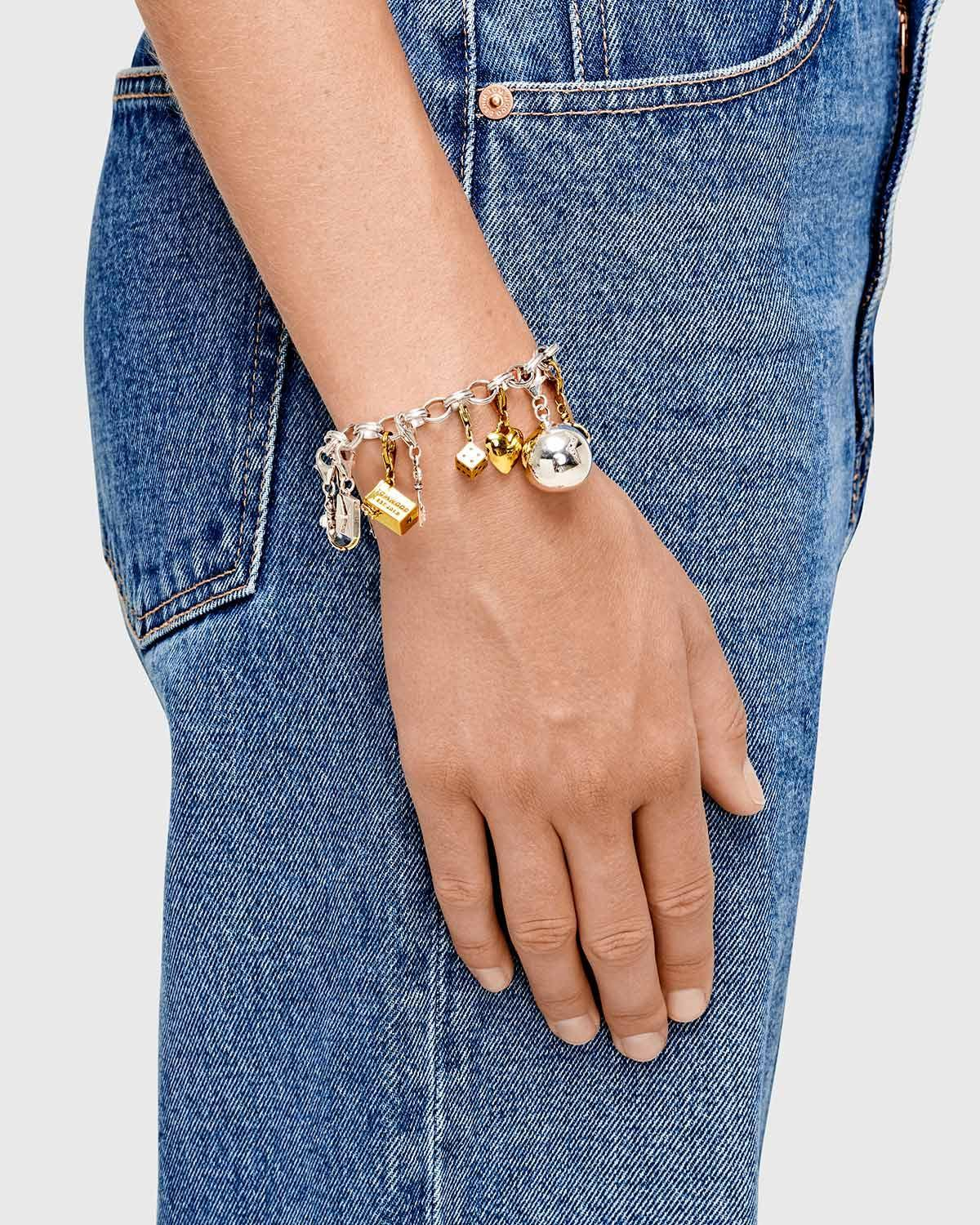 Tom Wood Charm Bracelet - Silver  