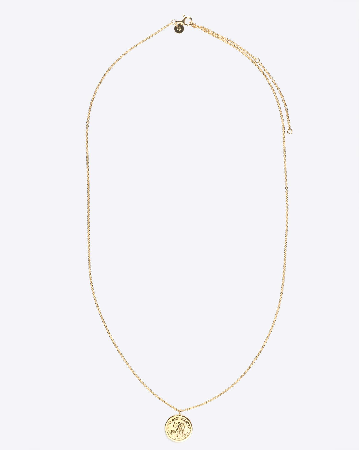 Tom Wood Coin Pendant Angel - Gold   