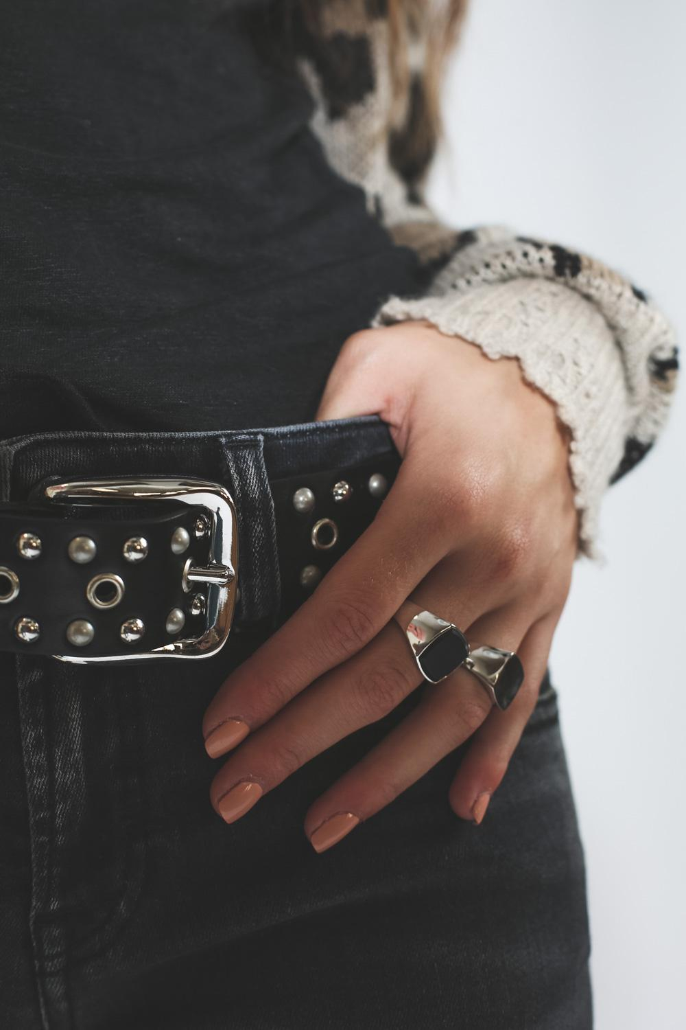 Tom Wood Cushion Black Onyx Ring  