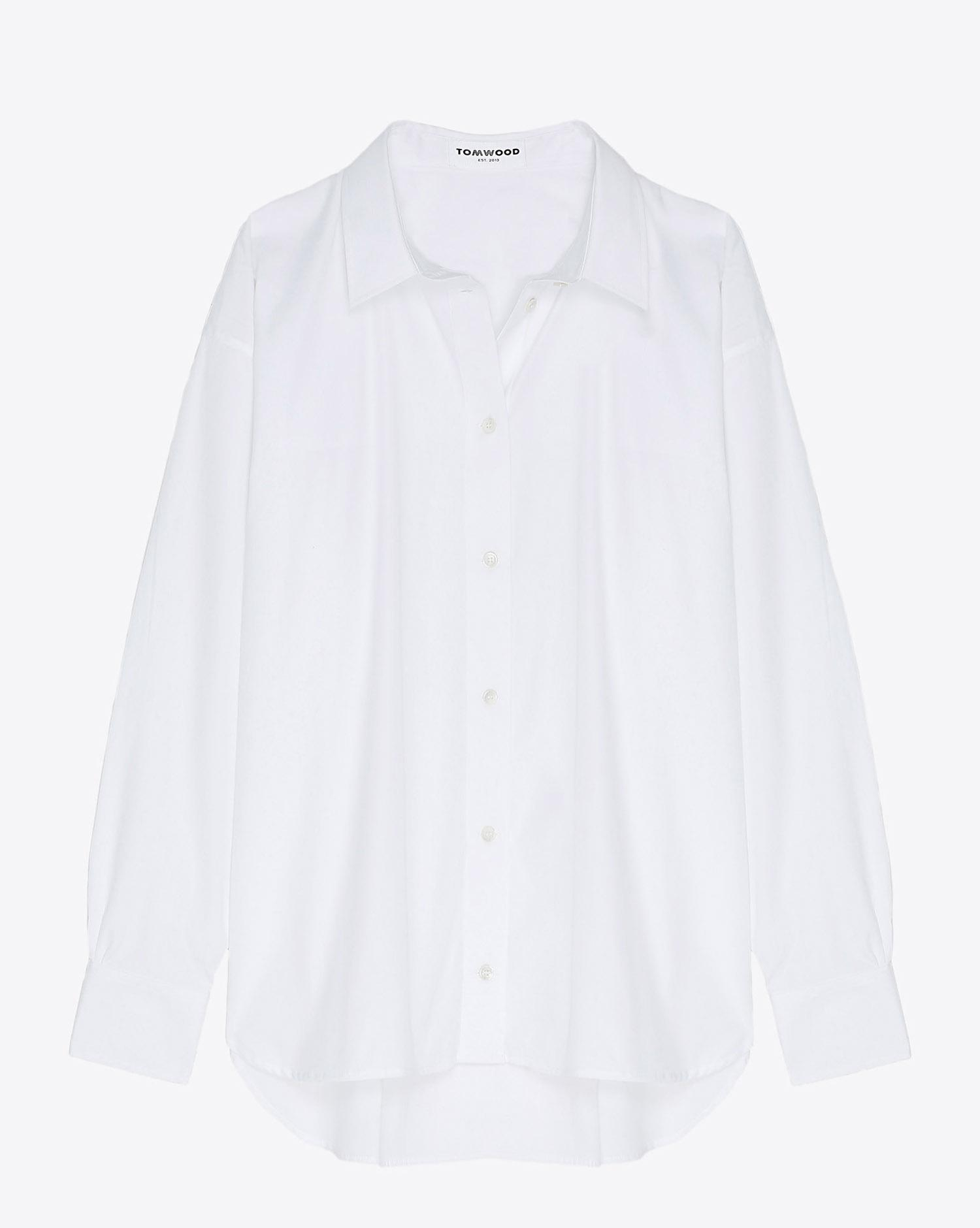 Tom Wood Kim Shirt - Virgin White  Blanc 