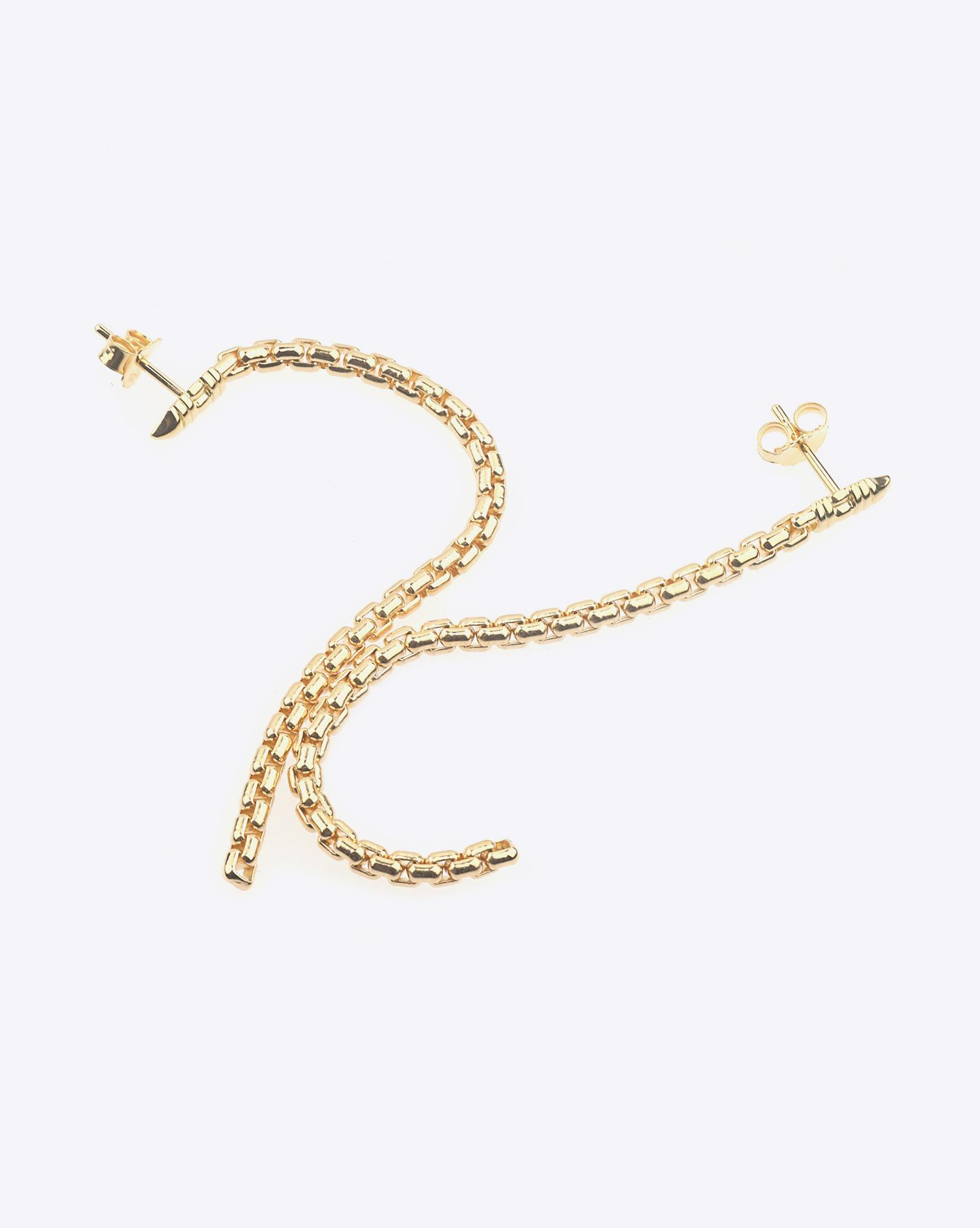 Tom Wood Venetian Ear Chain Single M - Gold  