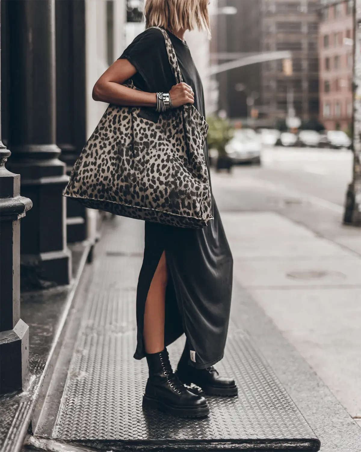 Mikuta Sac Toile Large Leopard