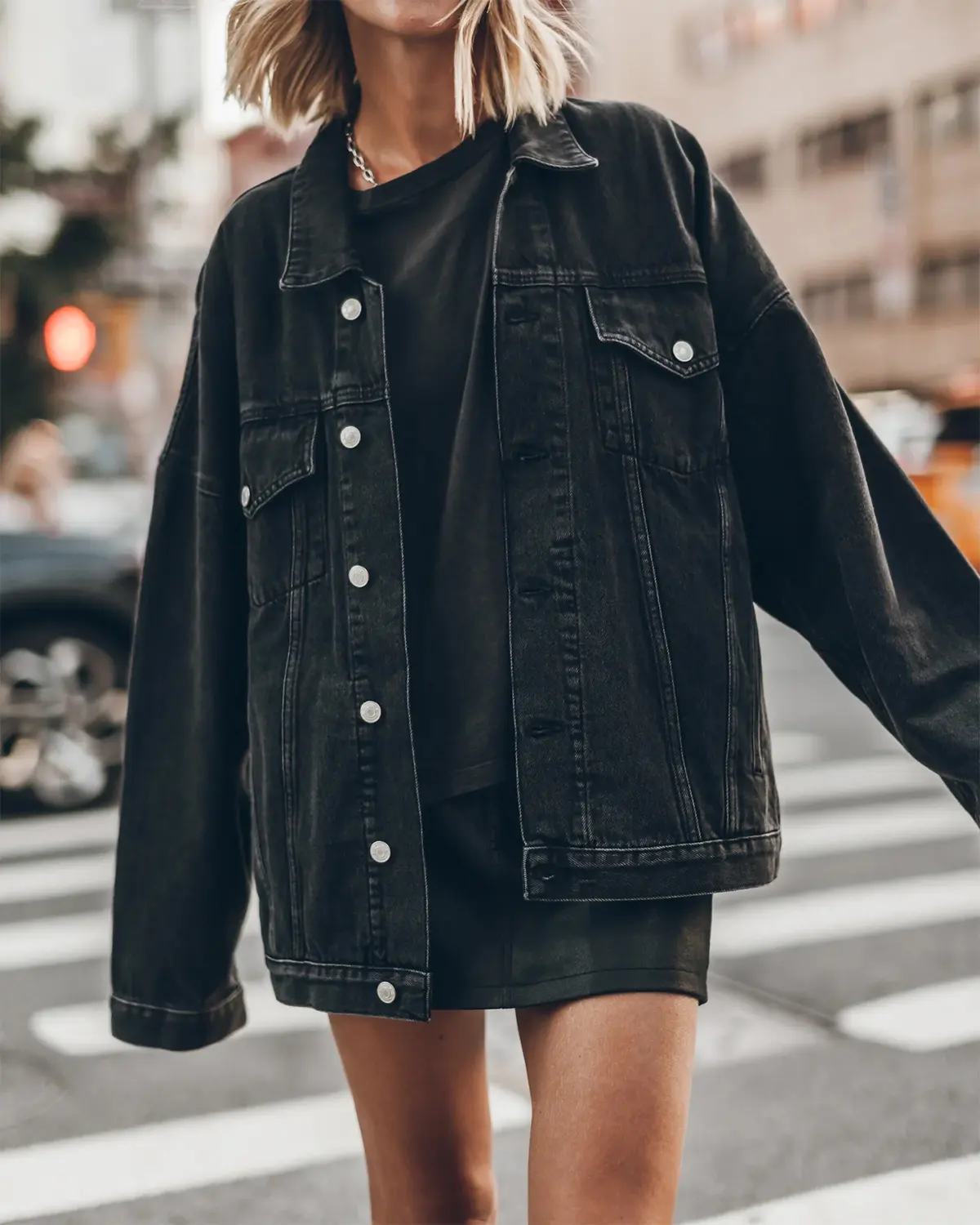 Jean oversize noir discount