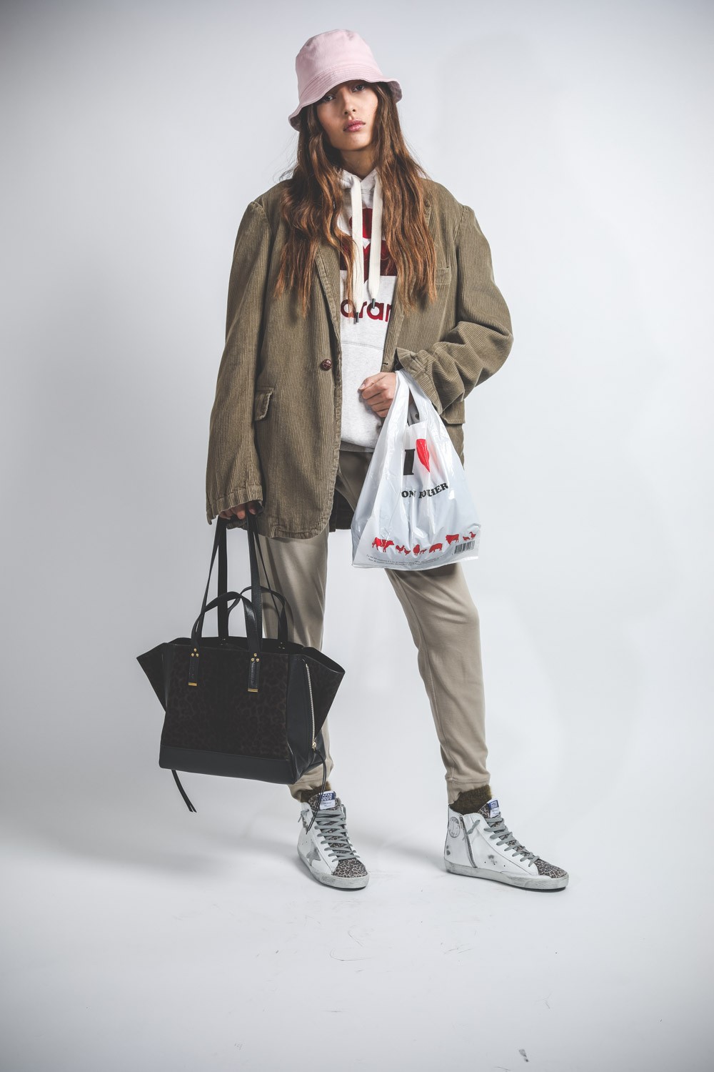 Image du produit Golden Goose Femme Francy - White Leather Leopard Suede - Brown Leo 10258 - 4