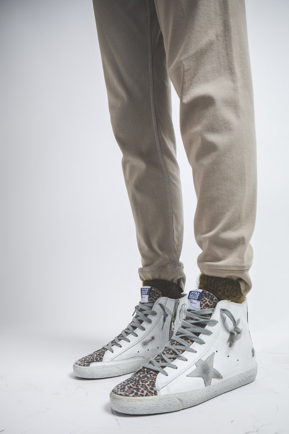 Image du produit Golden Goose Femme Francy - White Leather Leopard Suede - Brown Leo 10258 - 5