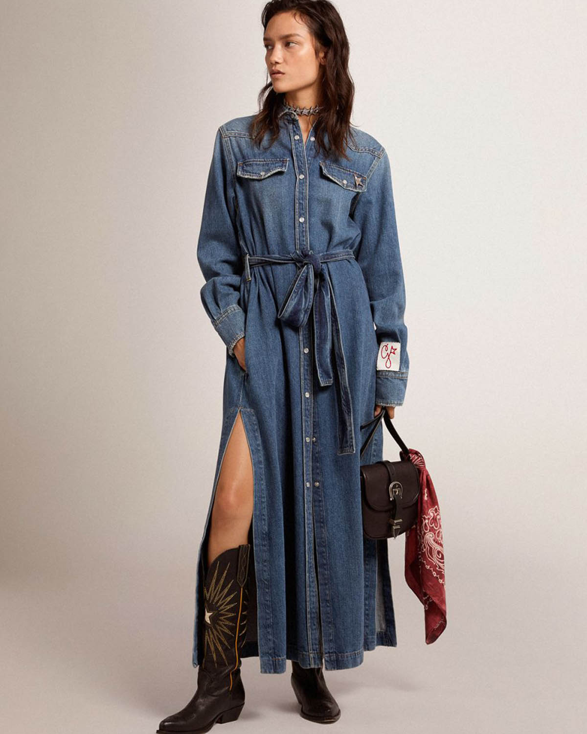 Chemisier jeans hot sale