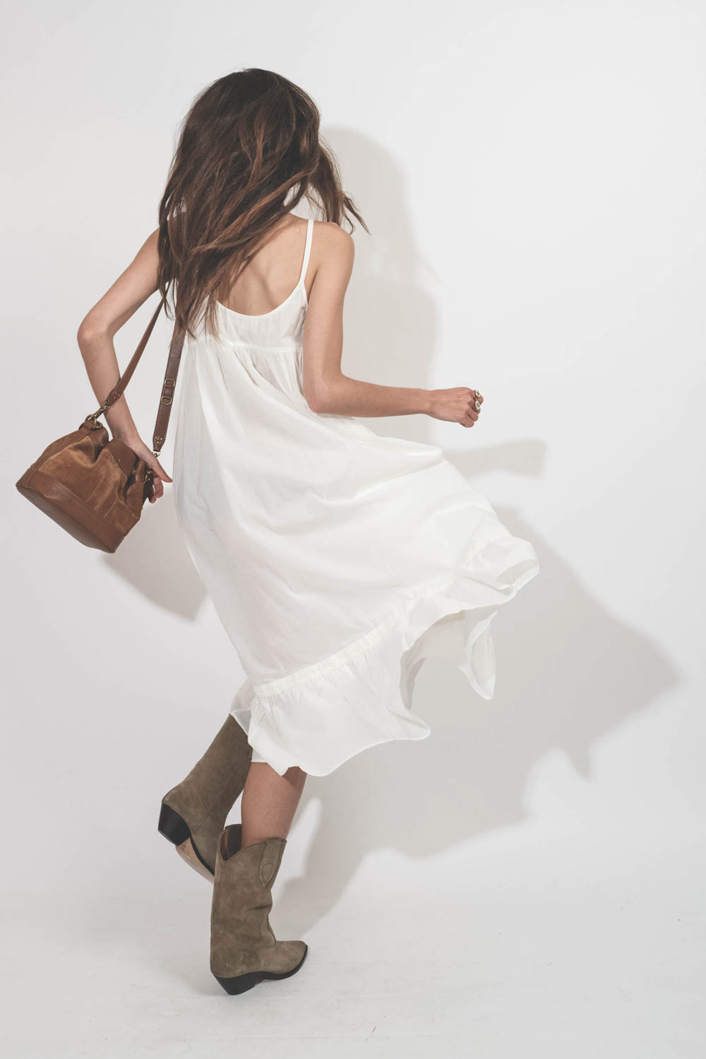 The Great Robe Eyelet Ruffle Blanc