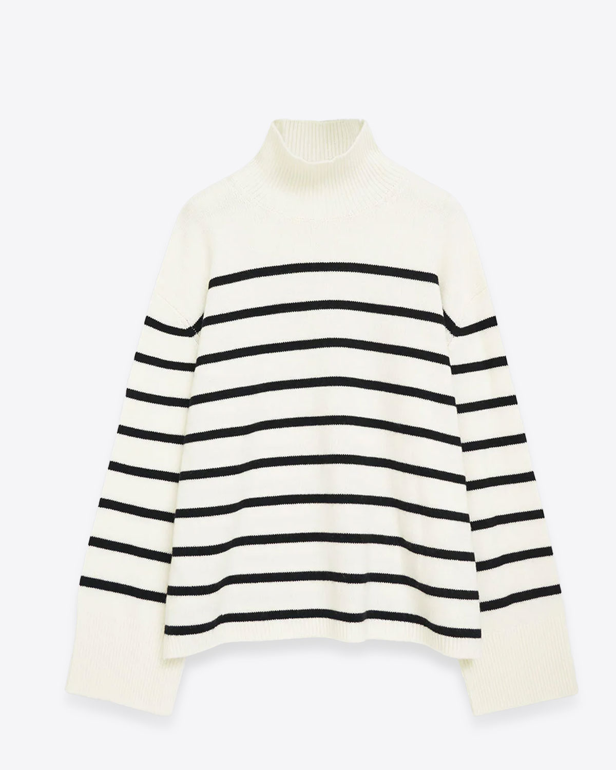 Anine Bing Pull Courtney Ivoire et Noir 