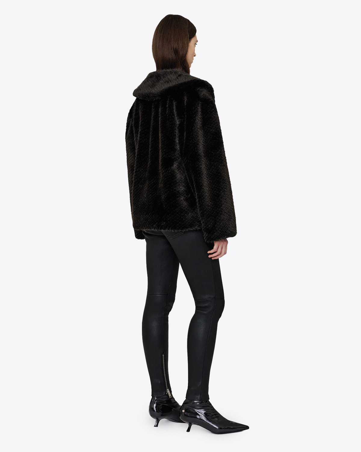 Anine Bing Veste Hilary Noire et Marron 