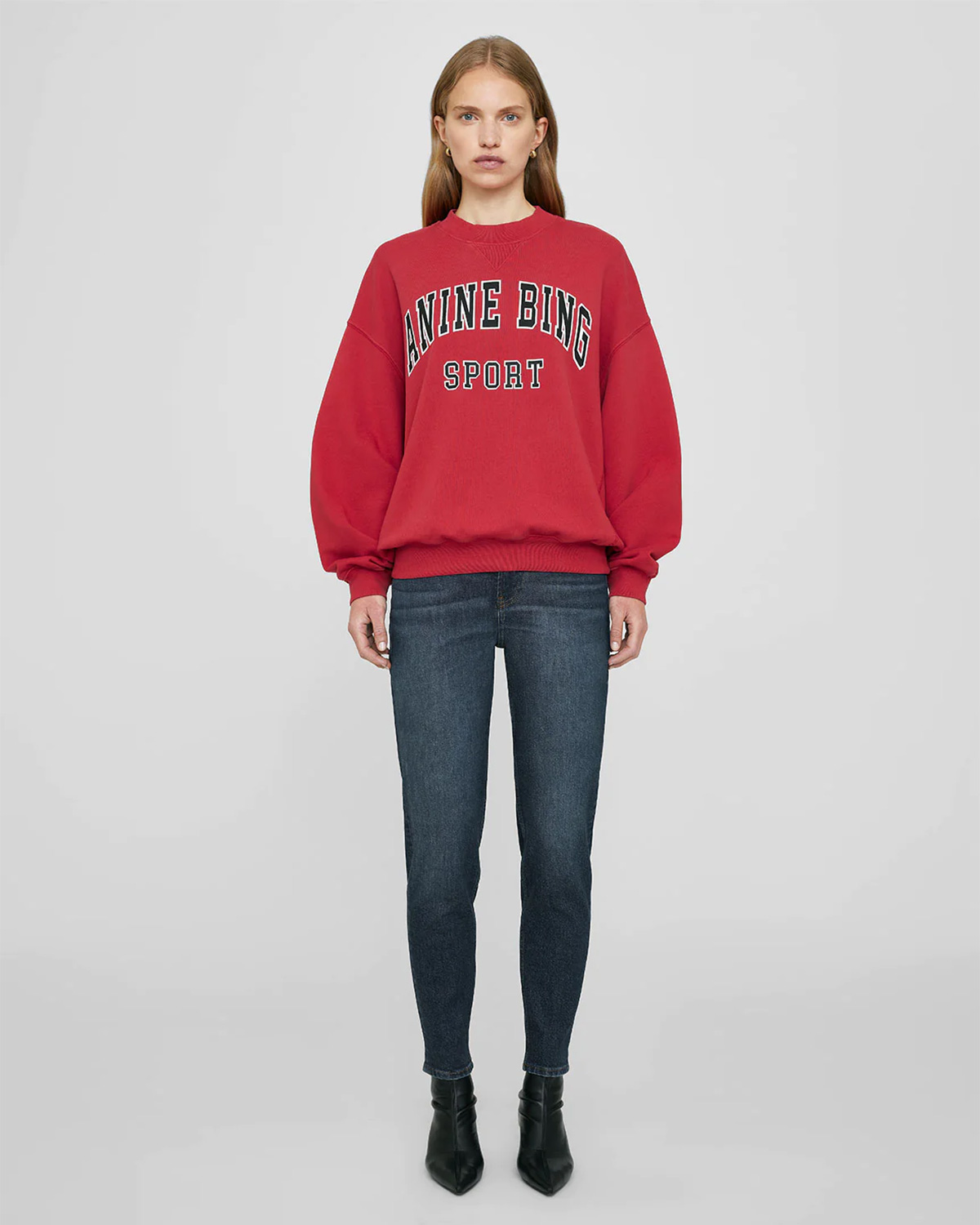 Anine Bing Sweatshirt  Jaci  rouge 
