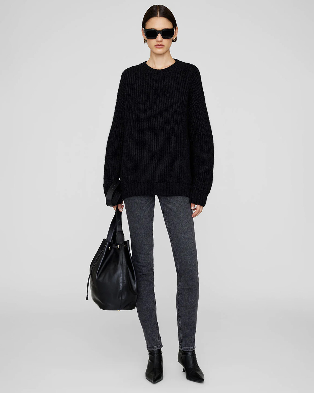 Pull Anine Bing Sydney Crew Noir 