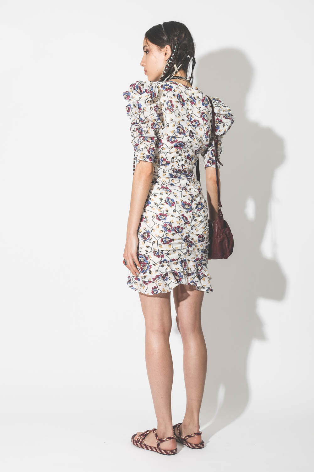 Robe courte imprimé fleurs Isabel Marant Etoile 