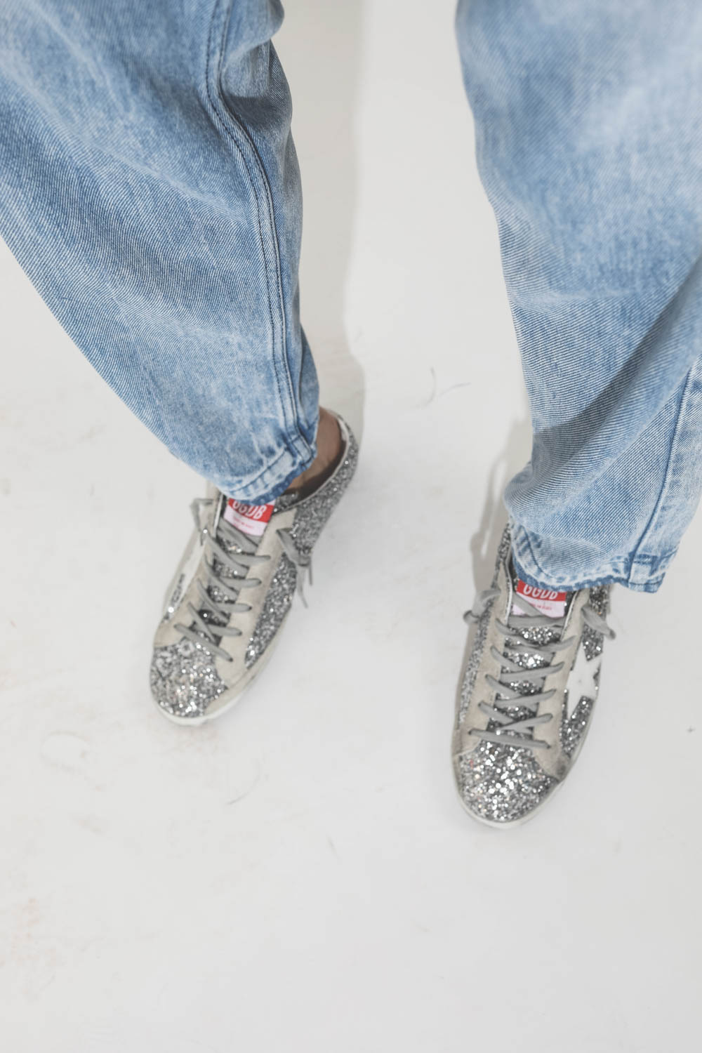 Image du produit Golden Goose Woman Pré-Collection Sneakers Super-Star - Sabot Silver Glitter 70137 - 4