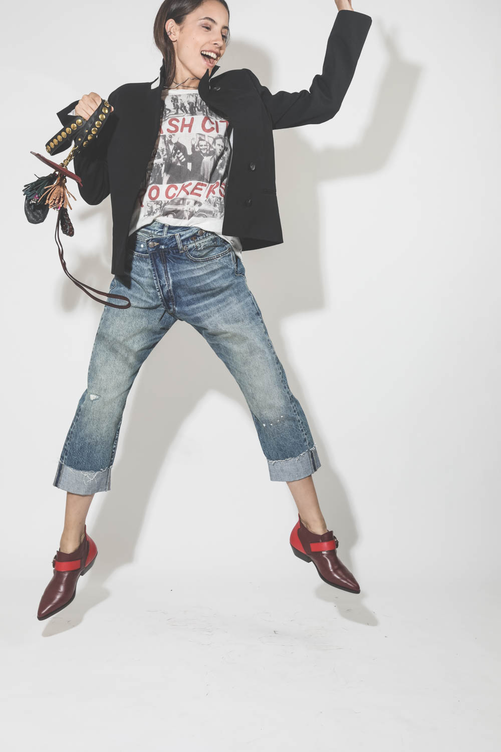 Image du produit Jérôme Dreyfuss Accessoires Collection Charging Pompon - Goatskin Lamé Or   - 3