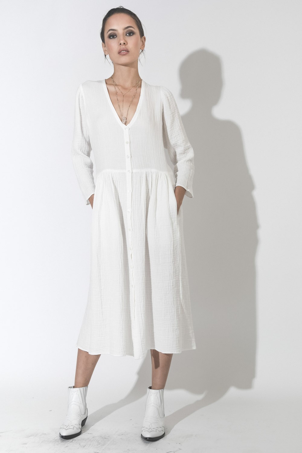 Image du produit Raquel Allegra Country Dress - White   - 2
