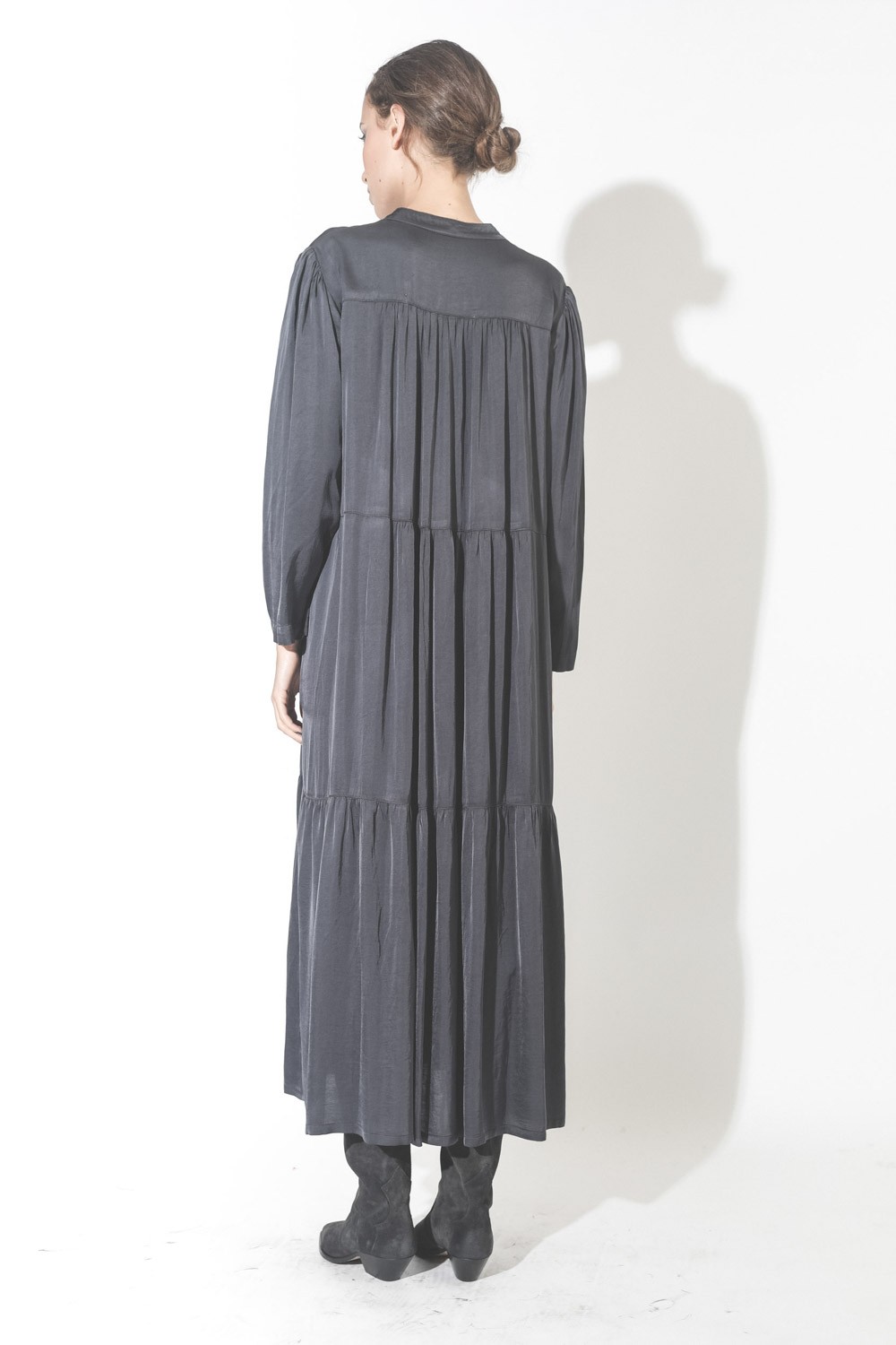 Image du produit Raquel Allegra Twila Dress - Slate   - 3