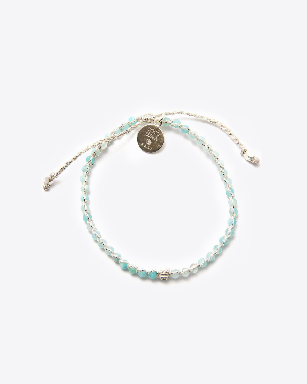 Bracelet Be Mine Coco Luna Amazonite en argent.   
