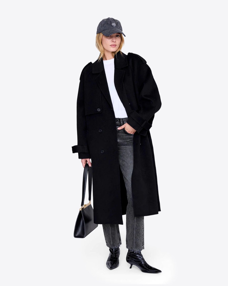 Casquette Jeremy Anine en denim gris, port&eacute;e de face.