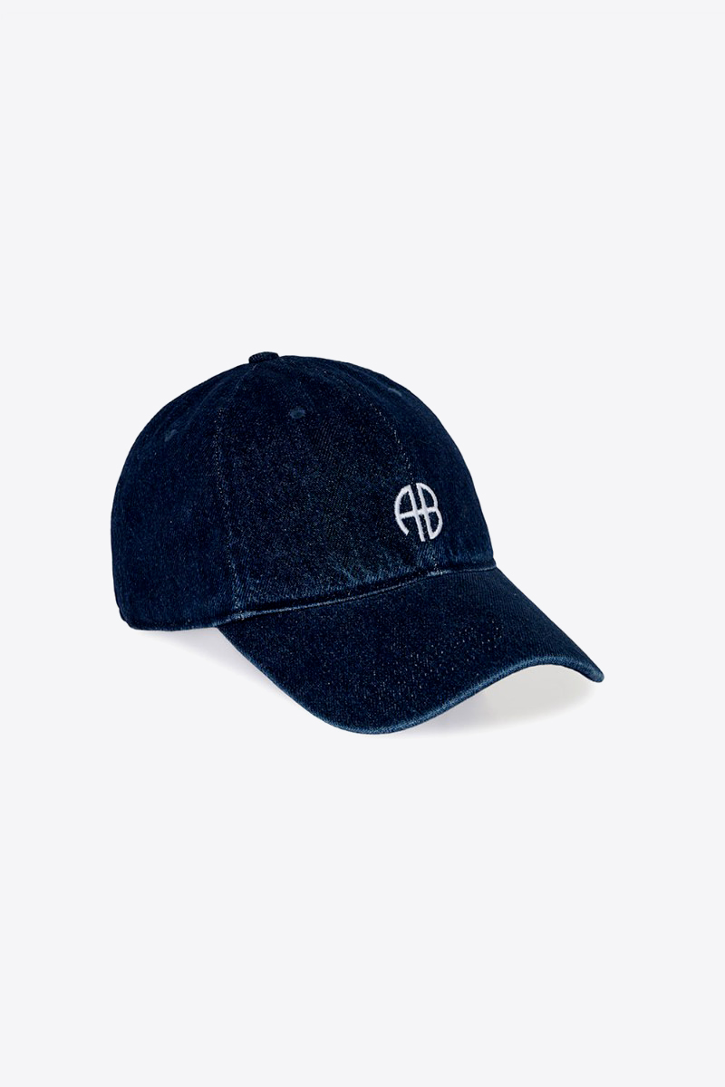 Anine Bing Casquette Jeremy Logo AB – Bleu Ink
