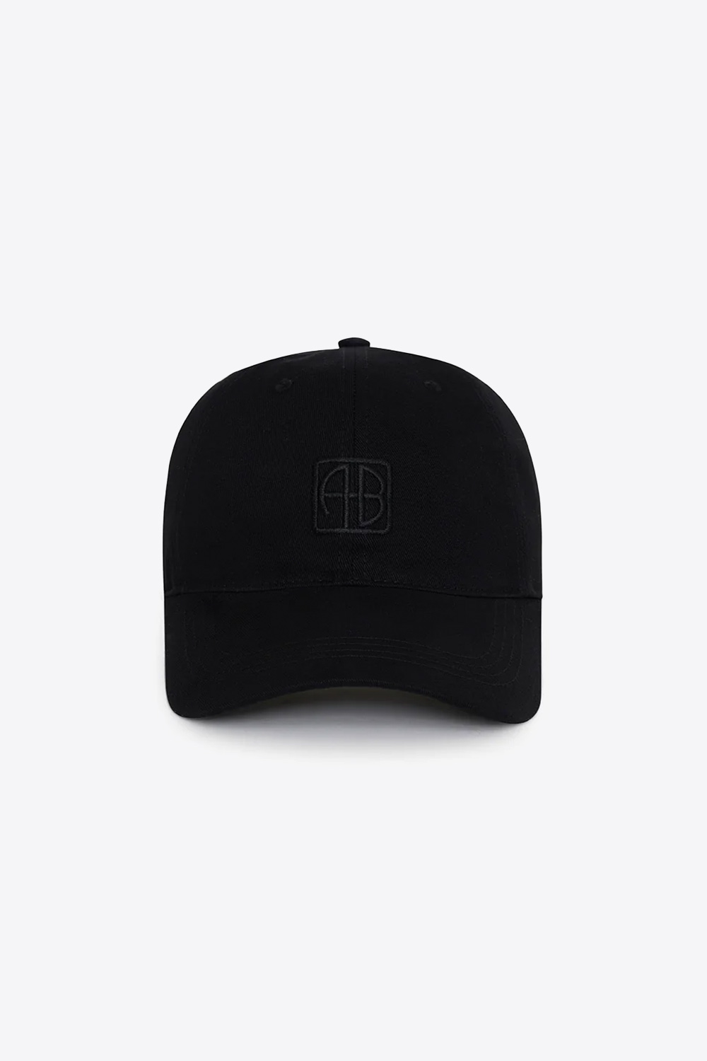 Produit Casquette Jeremy Anine Bing noire avec logo monogramme ton sur ton. 