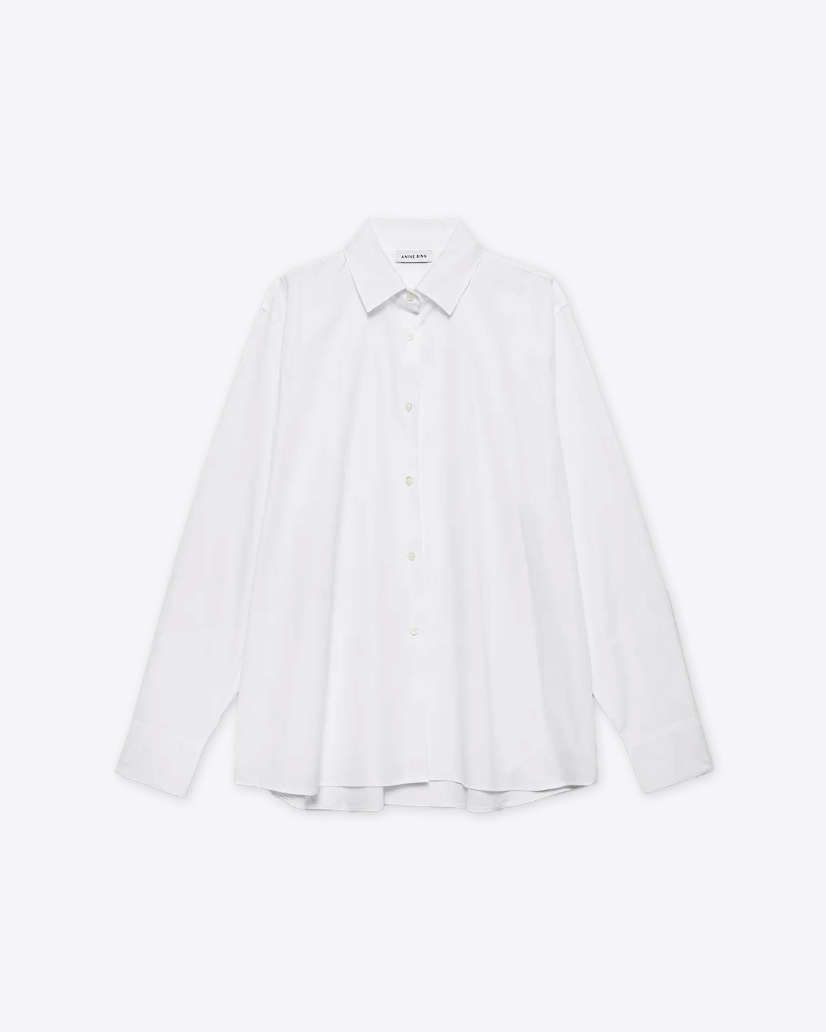 Produit Chemise manches longues Essie Anine Bing en coton blanc. 
