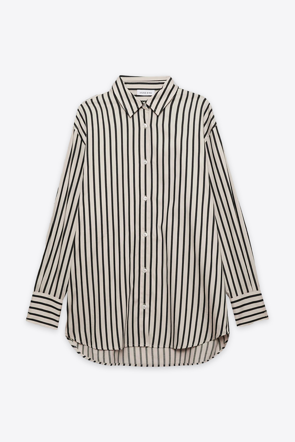 Produit Chemise manches longues Plaza Anine Bing à rayures . Vue face. 