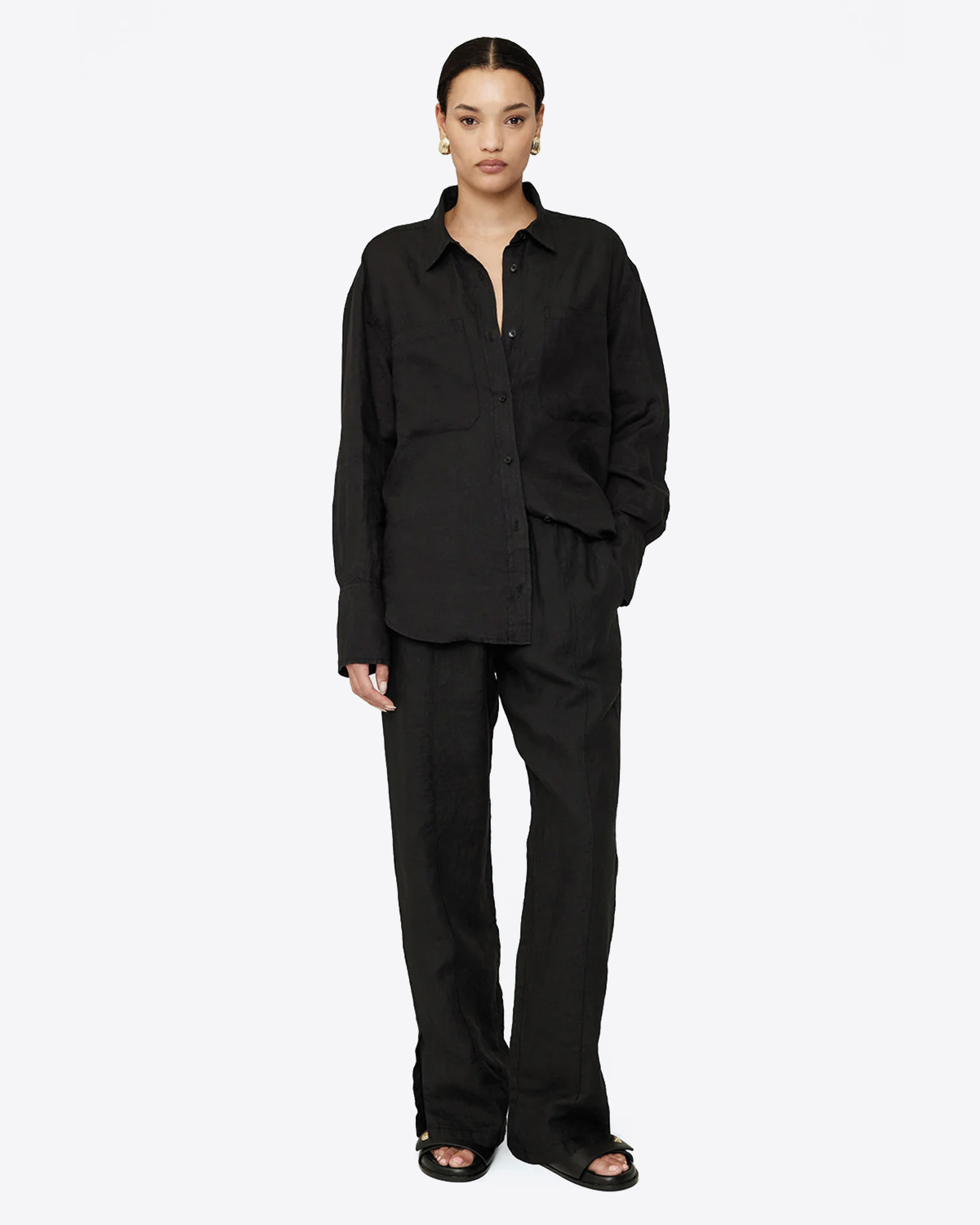 Anine Bing Chemise Dante Noire