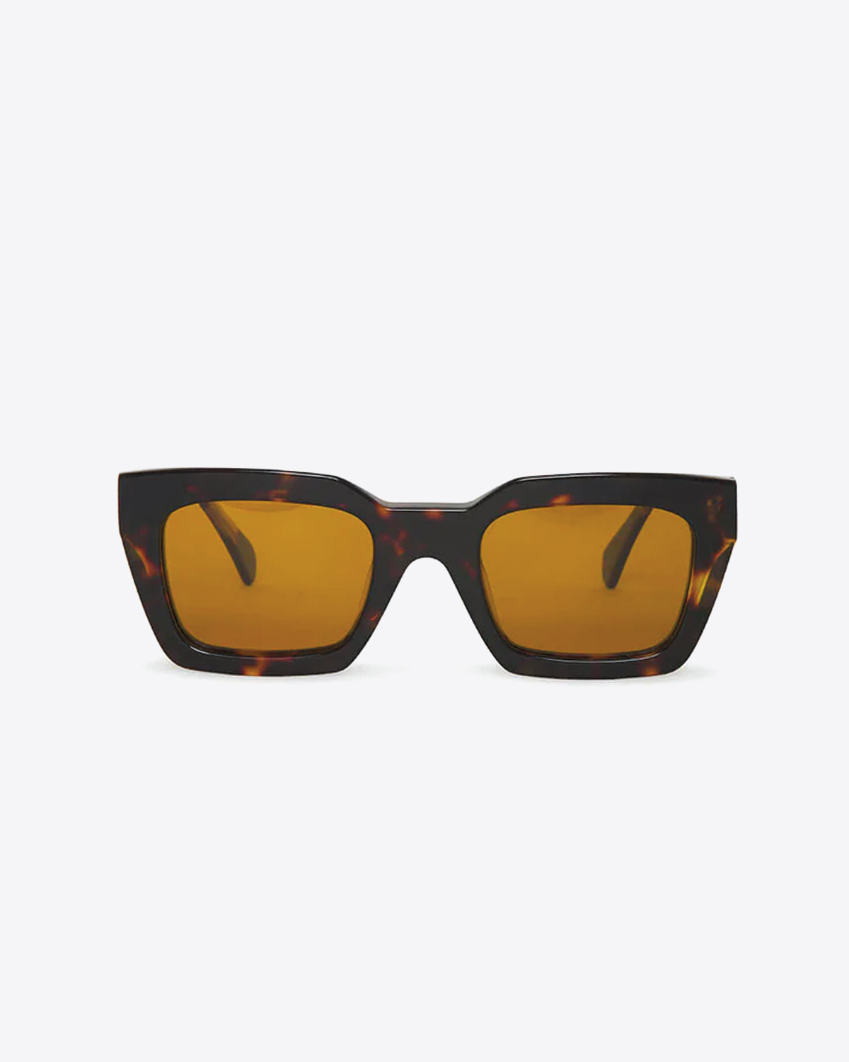 Anine Bing Lunettes de Soleil Indio monture effet tortue. Face. 