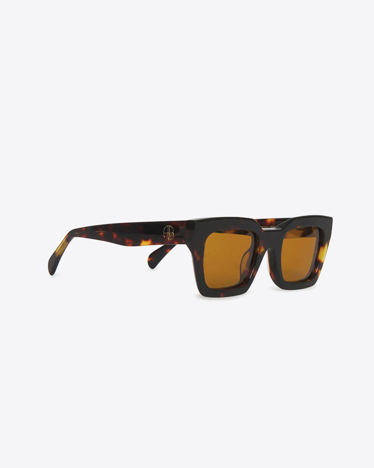 Anine Bing Lunettes de Soleil Indio monture effet tortue. Profil.