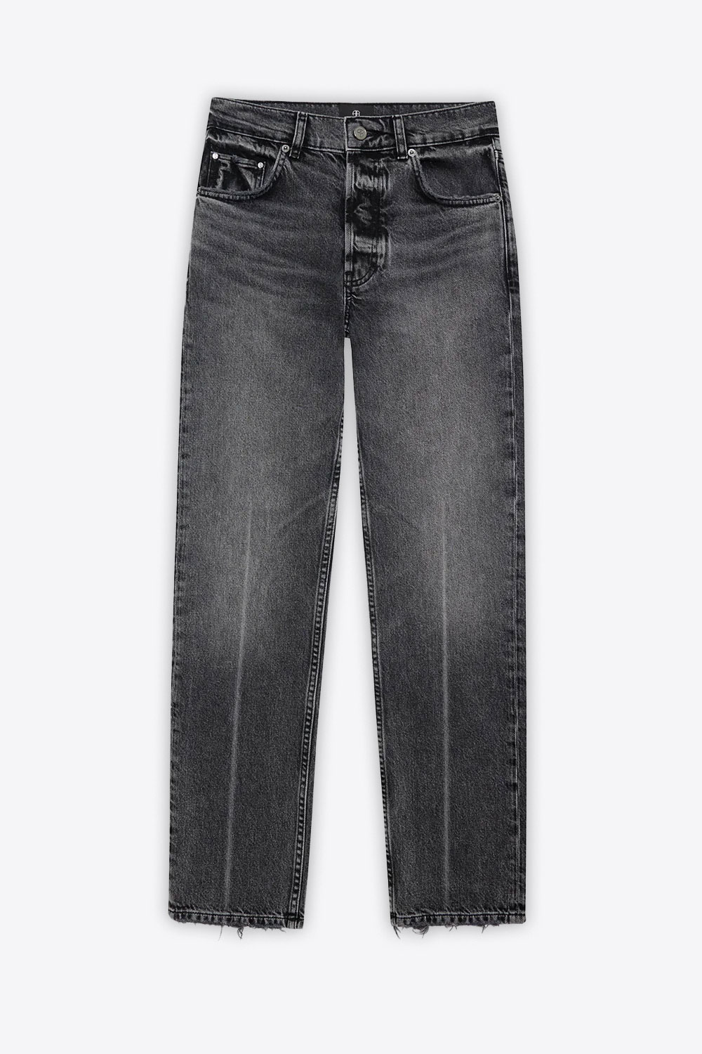 Produit Jean Kate Anine Bing en coton gris. Vue face. 