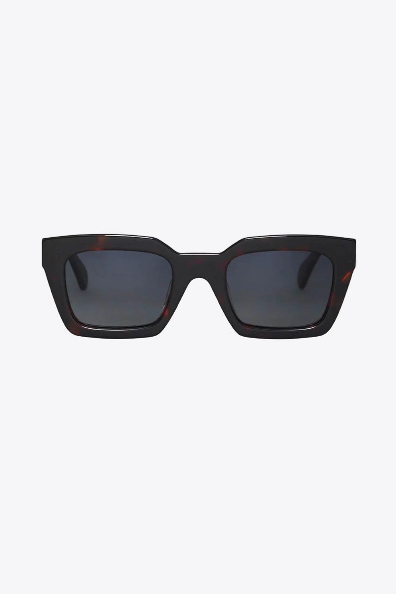 Lunettes de soleil Indio Anine Bing effet &eacute;caille fonc&eacute;e vue de face.