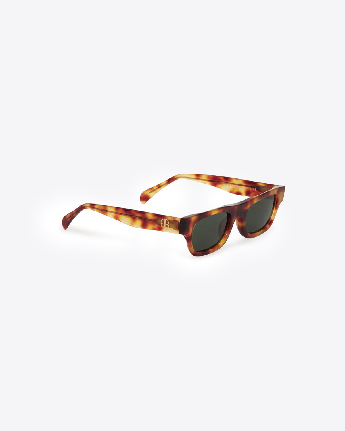 Lunettes de soleil effet &eacute;caille de tortue marron Otis Anine Bing. Profil.