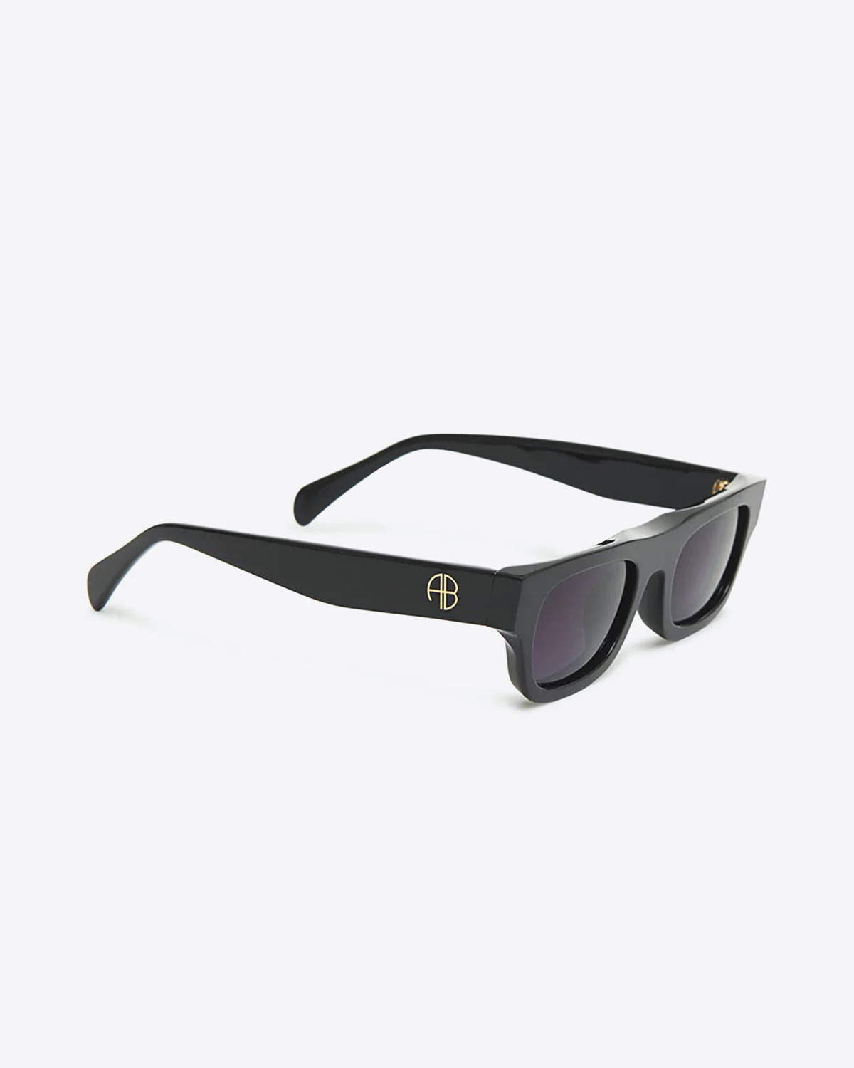 Anine Bing Lunettes de Soleil Otis noires. Profil. 