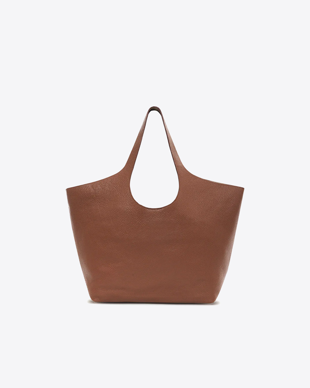 Sac tote Lili Anine Bing en cuir cognac. 
