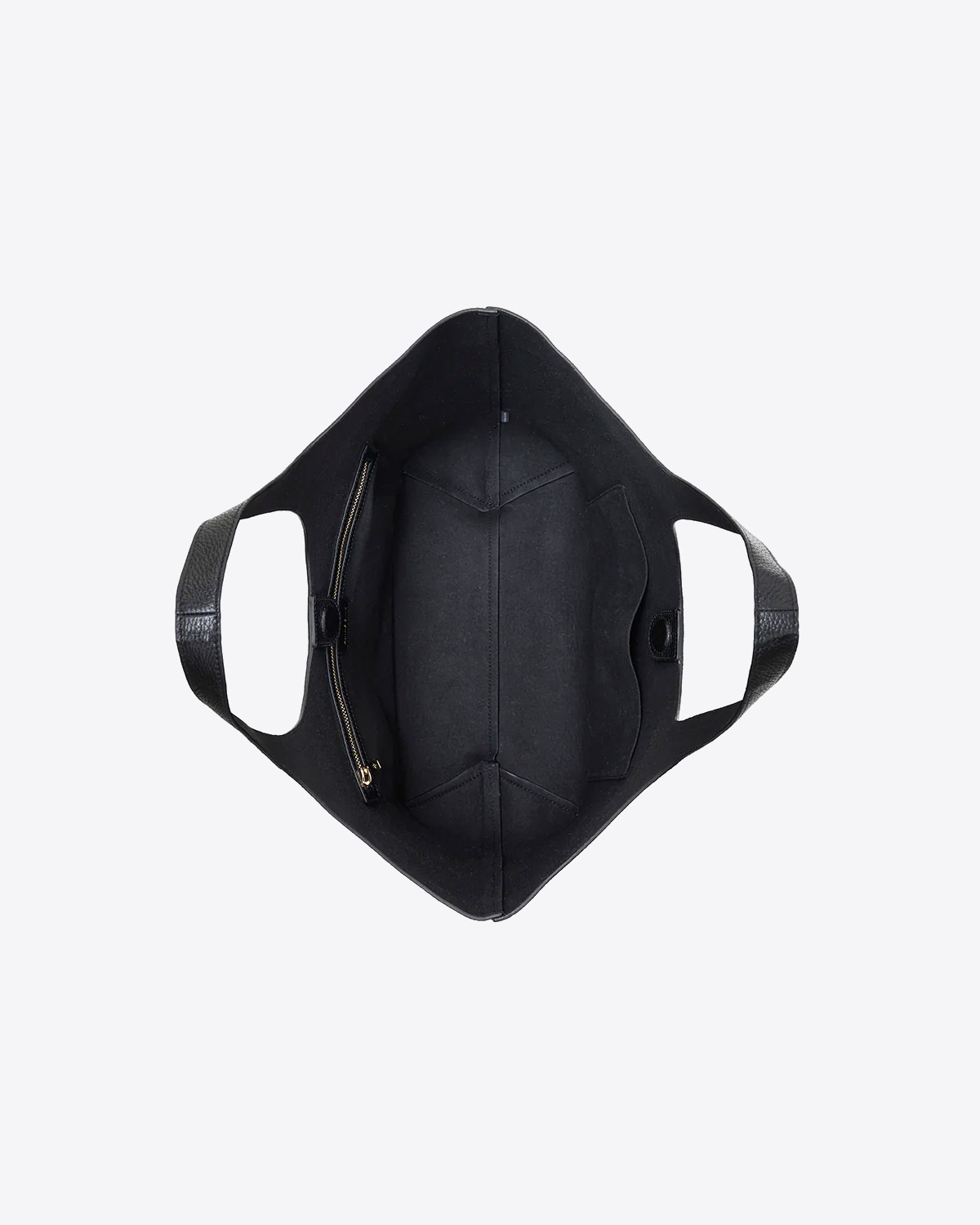 Sac tote Lili Anine Bing en cuir noir. 