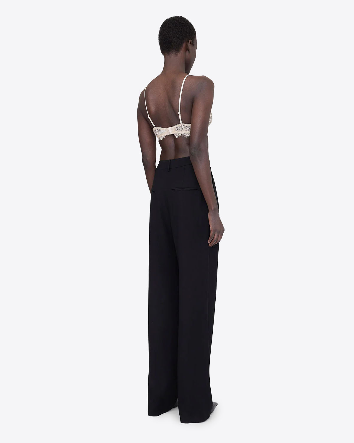 Soutien-gorge Lace en dentelle Anine Bing. Vue trois quart dos. 