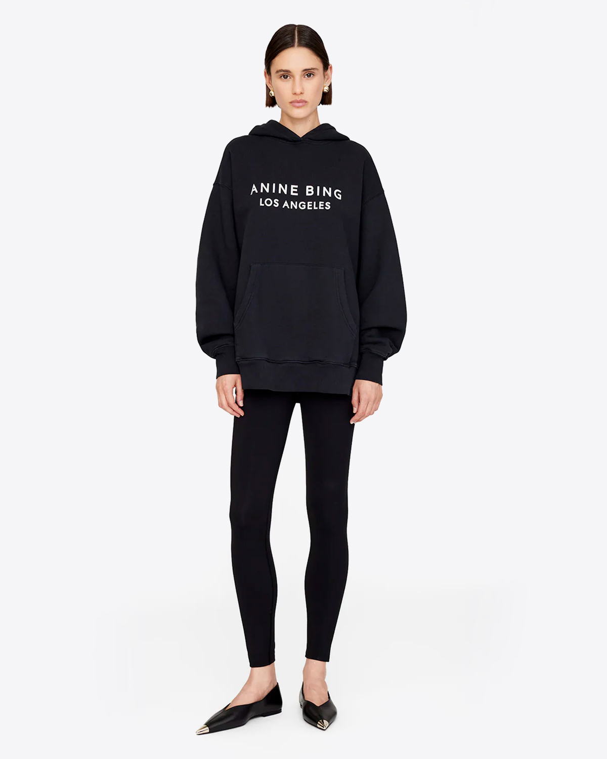 Anine Bing Sweatshirt à Capuche Alto – Noir