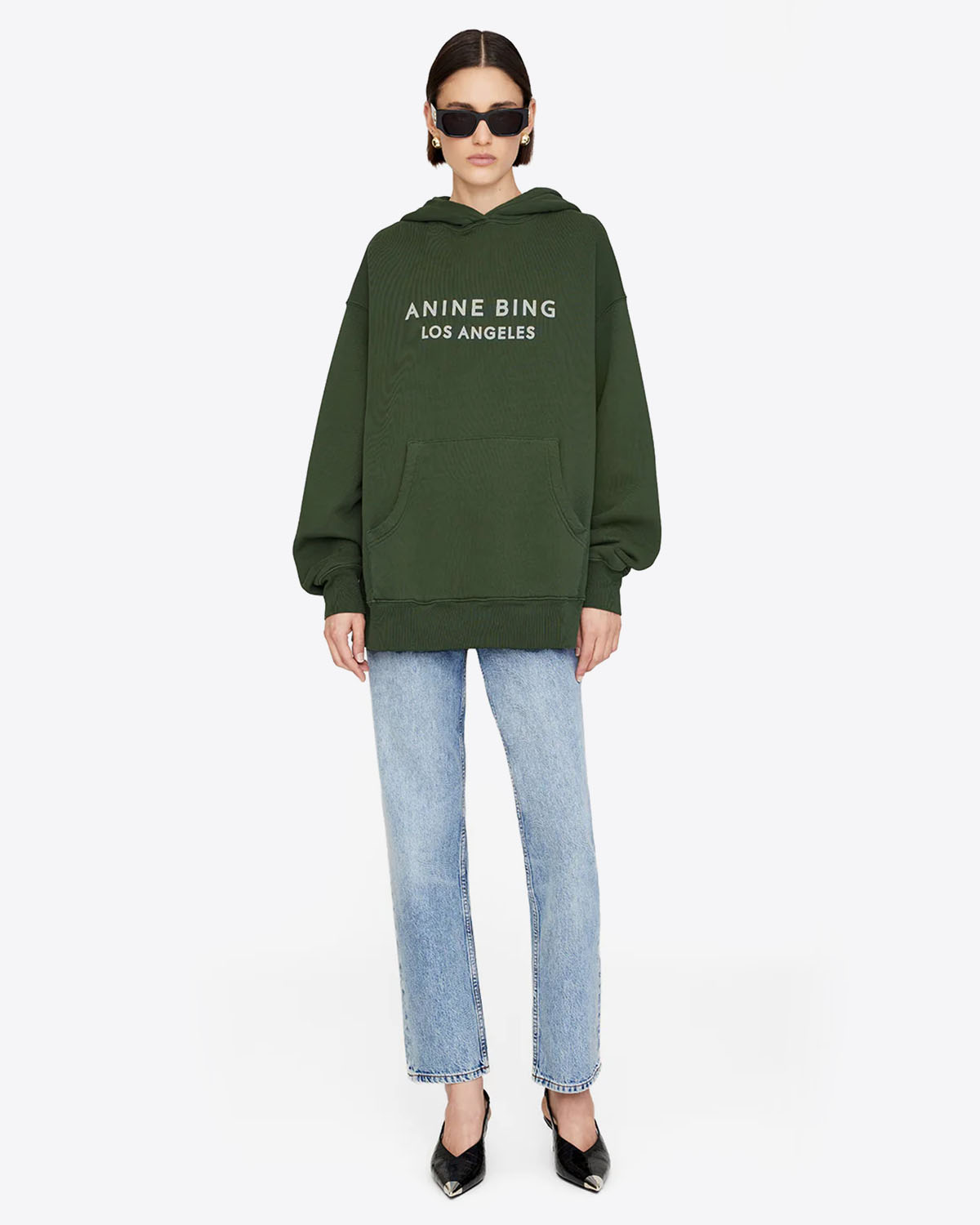 【50％OFF】 Anine Bing Sweatshirt à Capuche Alto – Dark Olive トップス