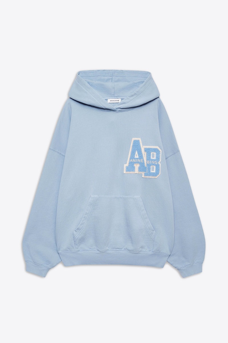 Anine Bing Sweatshirt Harvey – Letterman Bleu Clair