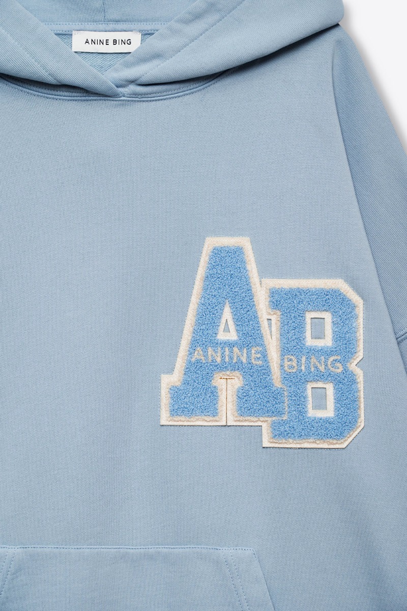 Anine Bing Sweatshirt Harvey – Letterman Bleu Clair