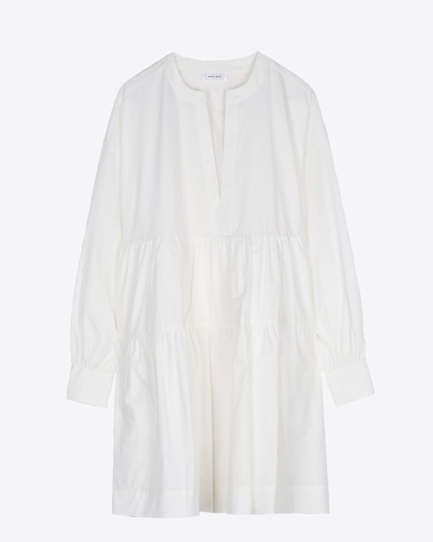 Anine Bing Addison Dress - White   