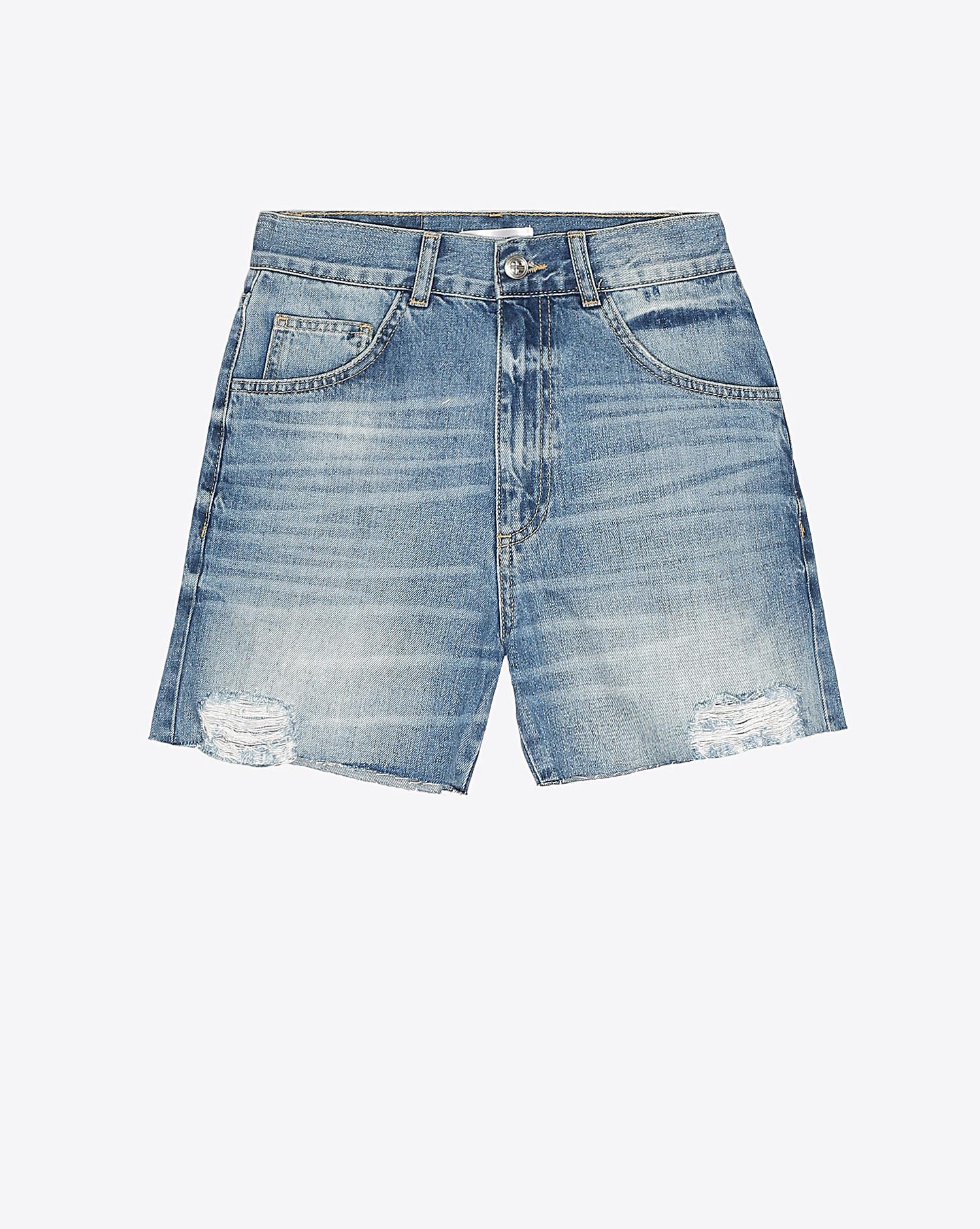 Anine Bing Casey Denim Shorts   