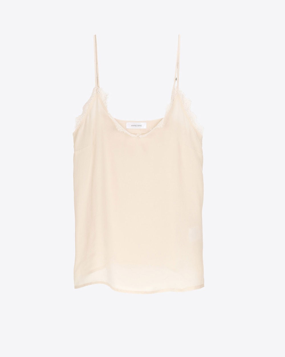 Anine Bing Permanent Silk Camisole - Nude 