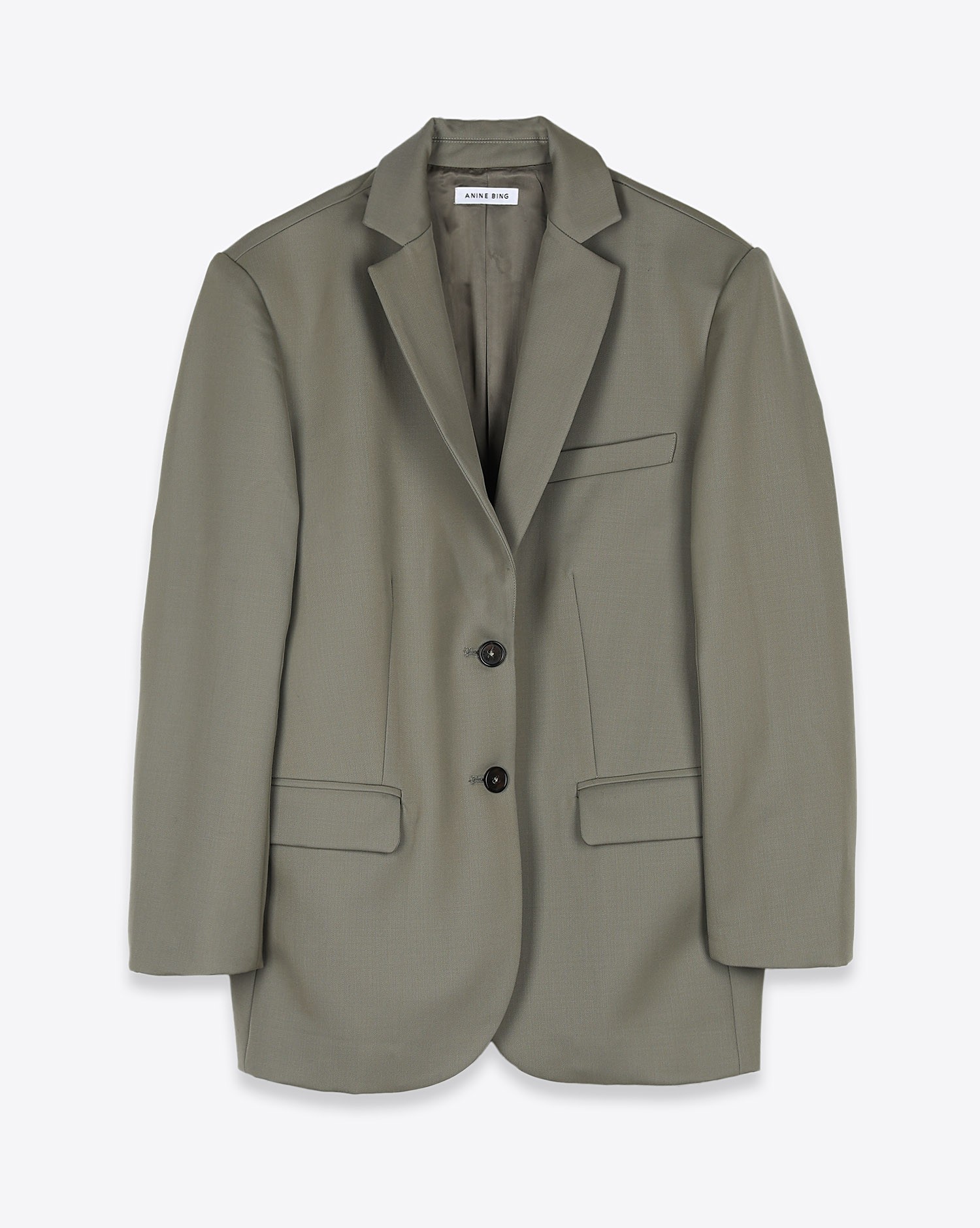 Anine Bing Quinn Blazer - Green Khaki