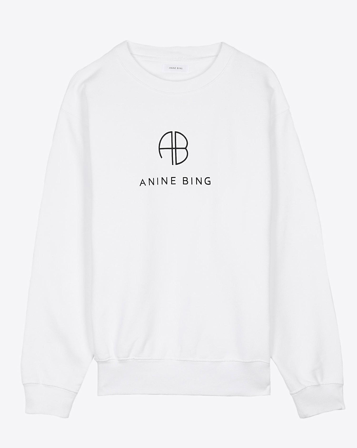 Anine Bing Ramona Sweatshirt Monogram