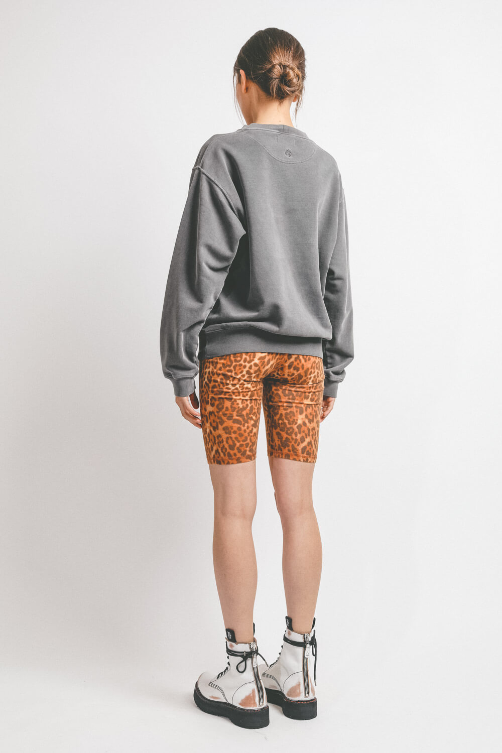 Image du produit Anine Bing Ramona Sweatshirt Motorcycle - Charcoal   - 5